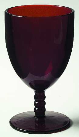 Monarch Royal Ruby Water Goblet by Anchor Hocking