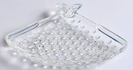 Hobnail French (Opalescent) Small Fan Ashtray