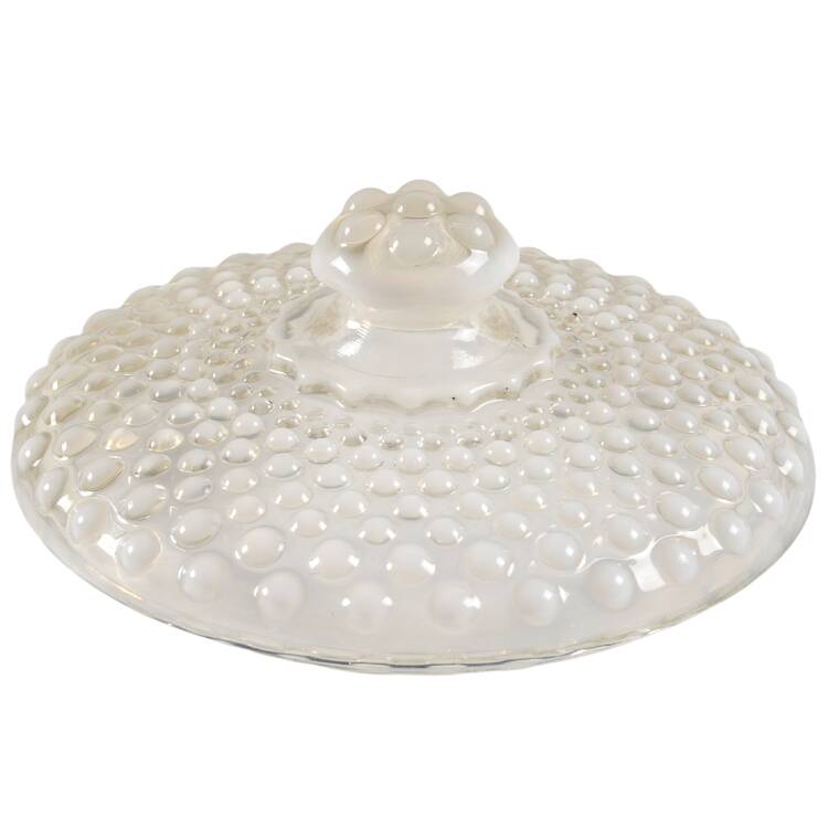 Moonstone Clear Opalescent Lid for Candy Jar
