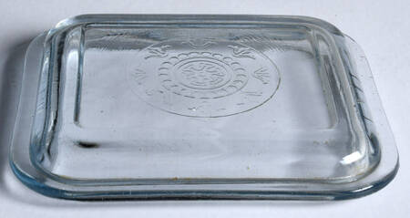 Philbe Sapphire Blue Ovenware Lid for Small Refrigerator Jar