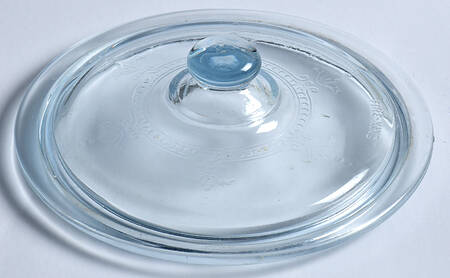 Philbe Sapphire Blue Ovenware Lid for 1 Pint Round Covered Casserole