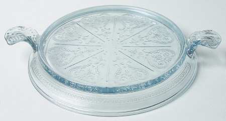Philbe Sapphire Blue Ovenware Round Hot Plate by Anchor Hocking