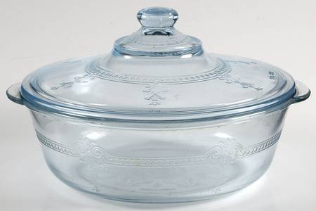 Philbe Sapphire Blue Ovenware 1.5 Quart Round Covered Casserole