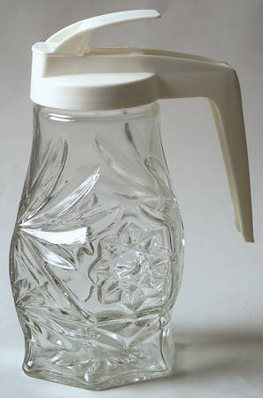 Prescut Clear Syrup & Plastic Lid by Anchor Hocking