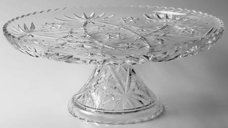 Prescut Clear 13" Diameter Cake Stand/Pedestal by Anchor Hocking