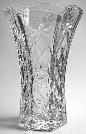Prescut Clear 10" Flared Vase
