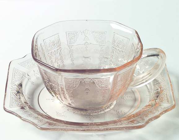 Princess Apricot Cup and Saucer, No Ring Bread & Butter Plate