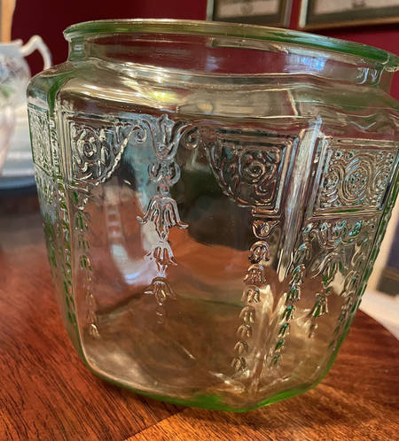 Princess Green Cookie Jar No Lid