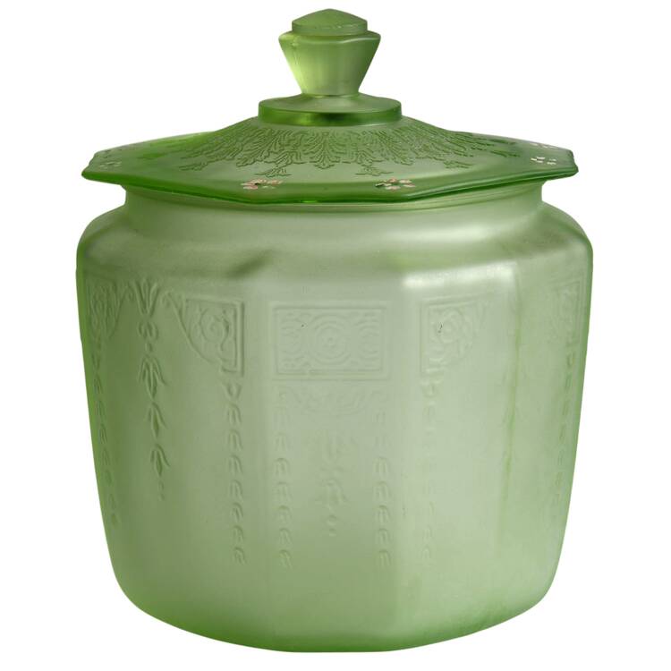 Princess Green Cookie Jar & Lid