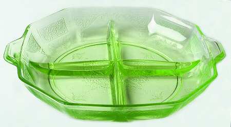 Princess Green 8" Octagonal 4 Part Relish