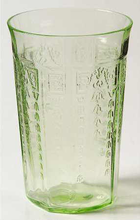 Princess Green Flat Juice Glass