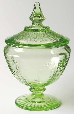 Princess Green Candy Jar & Lid