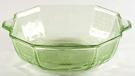 Princess Green 9" Octagonal Salad Serving Bowl