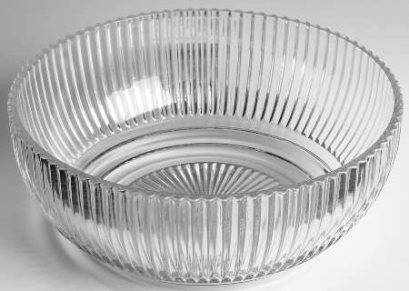 Queen Mary Clear 8" Large Fruit Bowl