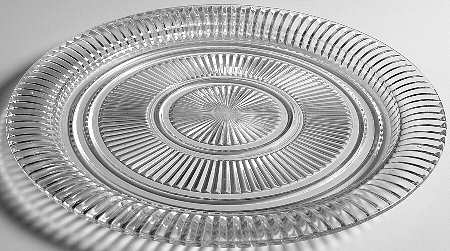 Queen Mary Clear 12" Sandwich Plate
