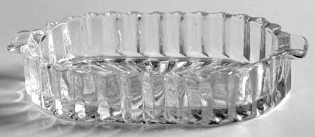 Queen Mary Clear Oval Ashtray