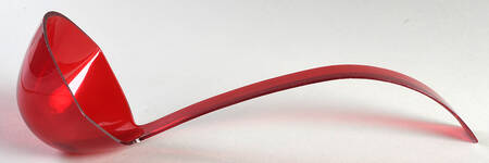 Royal Ruby Red Plastic Punch Ladle