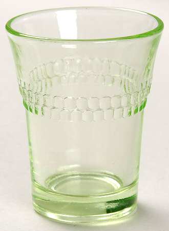Roulette Green Whiskey Glass