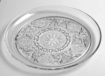 Sandwich Clear Snack Plate No Cup