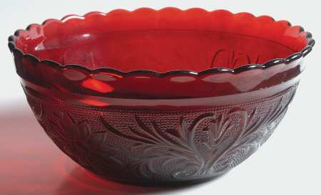 Sandwich Ruby 8" Scalloped Bowl