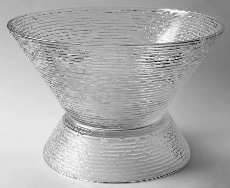 Soreno Clear Punch Bowl with Stand