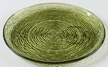 Soreno Avocado Green Snack Plate No Cup
