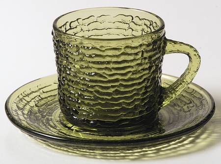 Soreno Avocado Green Cup & Saucer Set