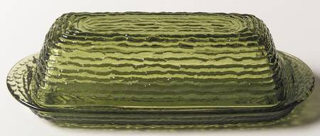 Soreno Avocado Green 1/4 Pound Covered Butter by Anchor Hocking