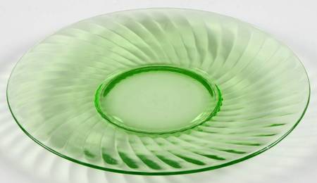 Spiral Green 10" Sandwich Plate