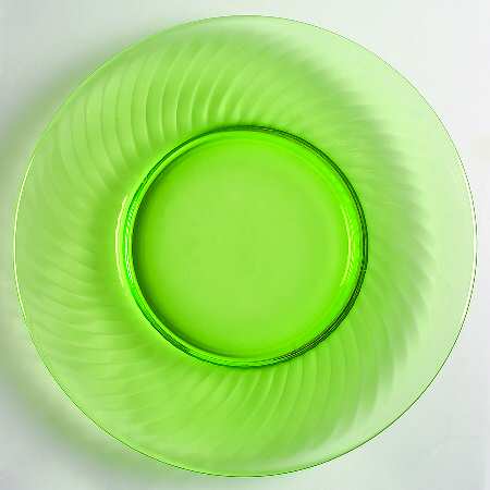 Spiral Green Luncheon Plate by Anchor Hocking