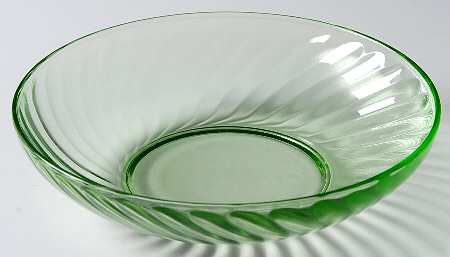Spiral Green 5" Small Fruit/Dessert Bowl