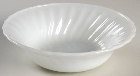 Swirl Anchor White (Smooth Edge) Cereal Bowl