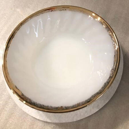 Swirl Golden Anniversary Small Fruit Dessert Bowl