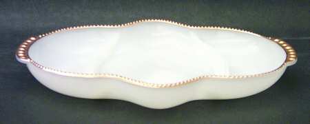 Swirl Golden Anniversary 11" Oblong 3 Part Relish