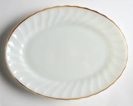 Golden Shell (Shell) 10" Oval Platter by Anchor Hocking