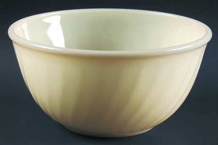Swirl Ivory White 9" Mixing Bowl