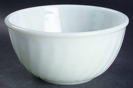 Swirl Ivory White 7" Mixing Bowl