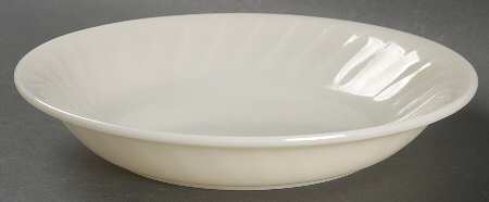 Swirl Ivory White Coupe Soup Bowl