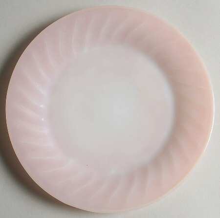 Swirl Pink 7" Salad Plate by Anchor Hocking