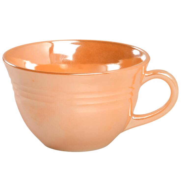 Peach Lustre Three Bands Cup Only