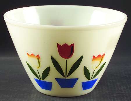 Tulips On Ivory 9" Splash Proof Mixing Bowl