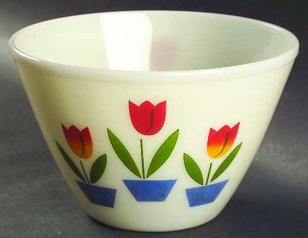 Tulips On Ivory 8" Splash Proof Mixing Bowl