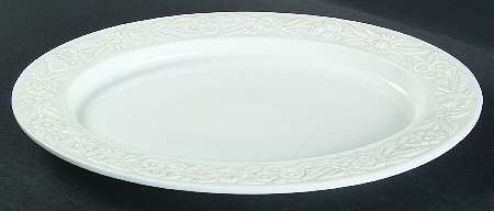 Vitrock White Under 13" Platter by Anchor Hocking