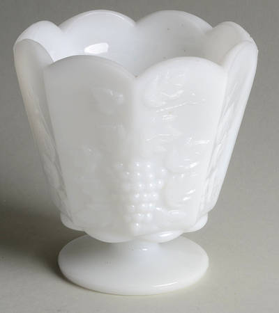 Vintage Milk Glass Small Canister No Lid