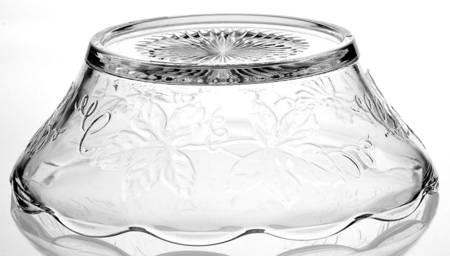 Vintage Clear Punch Bowl Stand by Anchor Hocking