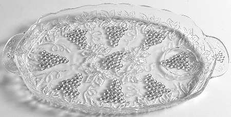 Vintage Clear Snack Plate Only No Punch Cup
