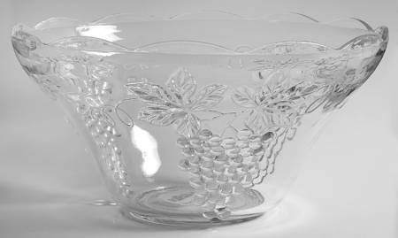 Vintage Clear Punch Bowl by Anchor Hocking