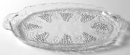 Vintage Clear Snack Plate Only No Punch Cup by Anchor Hocking