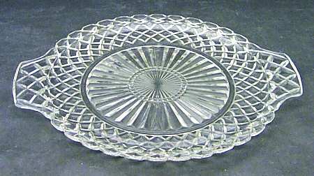 Waterford Clear Handled Cake Plate