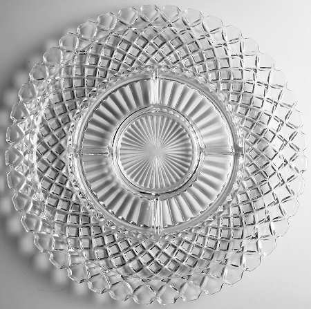 Waterford Clear 14" Round 6 Part Relish